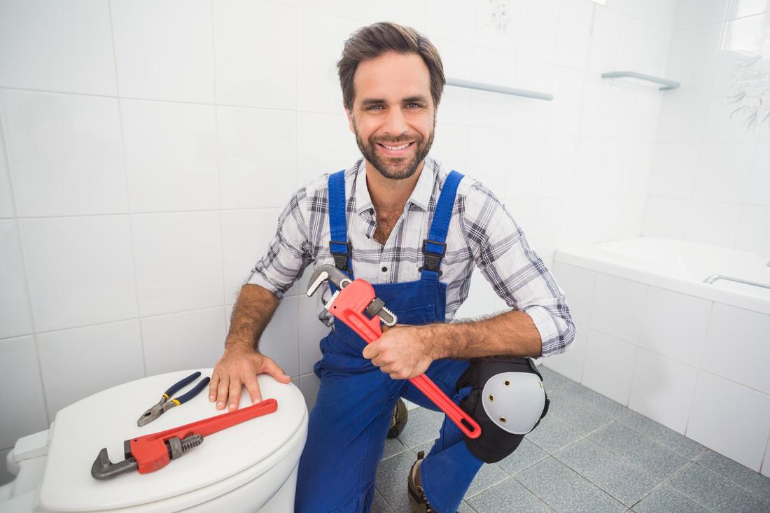 This is a picture of a plumber.